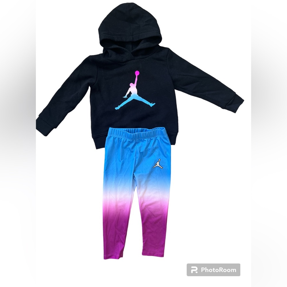 Jordan Infant girls Violet essentials fleece set